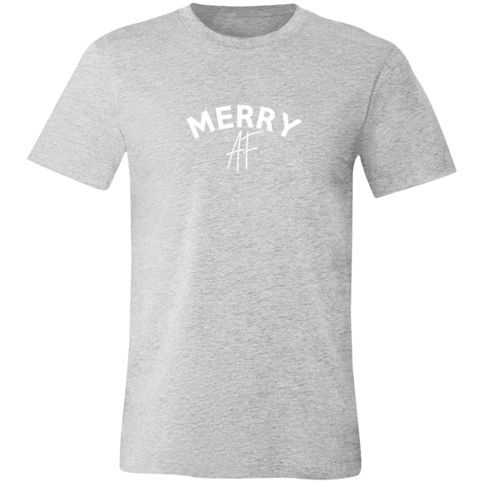 Merry AF graphic t-shirt in Athletic Heather