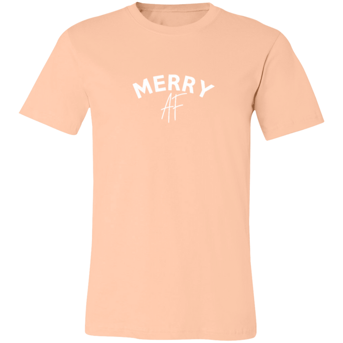 Merry AF graphic t-shirt in Heather Peach