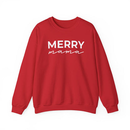 Merry Mama crewneck sweatshirt in Red