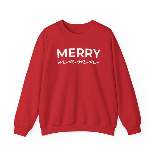 Merry Mama crewneck sweatshirt in Red