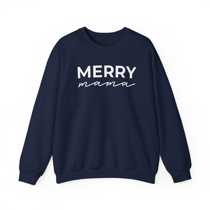 Merry Mama crewneck sweatshirt in Navy