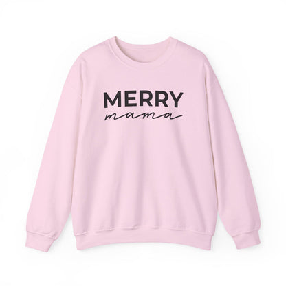 Merry Mama crewneck sweatshirt in Light Pink