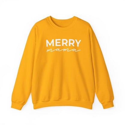 Merry Mama crewneck sweatshirt in Gold