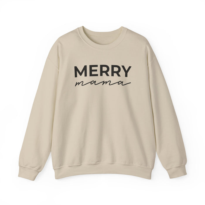 Merry Mama crewneck sweatshirt in Sand