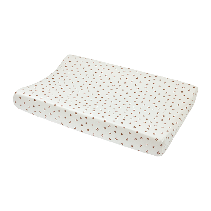 Meyco - Jersey Changing Mat Cover - Mini Panther Soft Pink - Mabel & Fox