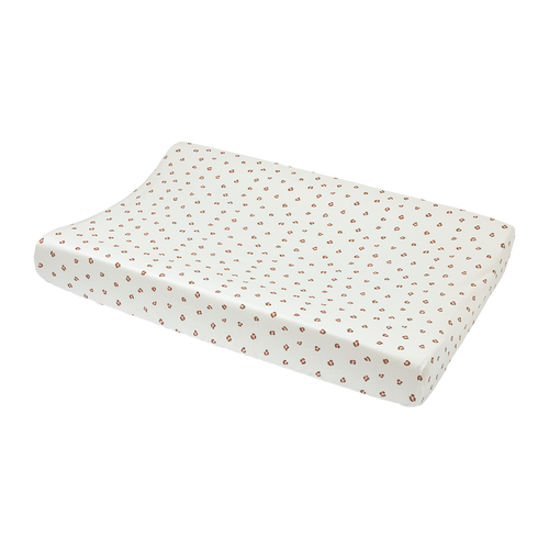 Meyco - Jersey Changing Mat Cover - Mini Panther Soft Pink - Mabel & Fox
