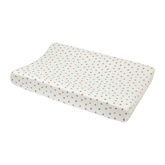 Meyco - Jersey Changing Mat Cover - Mini Panther Soft Pink - Mabel & Fox