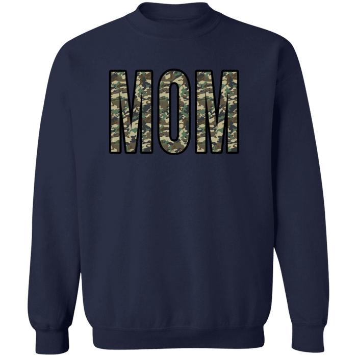 Mom Camo crewneck sweatshirt in Navy
