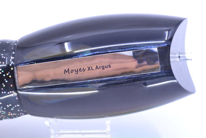 Moyes Lures Fire Dichro Black Back Taxi Eyes XL Argus Teaser 29oz Skirted Black