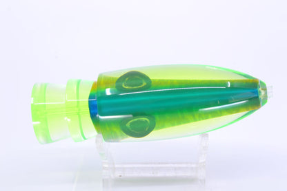 Moyes Lures Green-Chartreuse-Silver Aurora Chartreuse Back Keeled Medium Ono Bullet 9" 5.8oz
