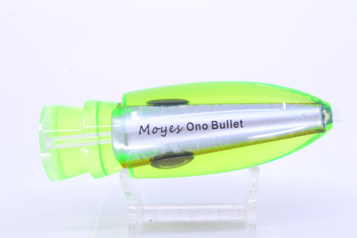 Moyes Lures Green-Chartreuse-Silver Aurora Chartreuse Back Keeled Medium Ono Bullet 9" 5.8oz