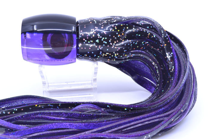 Moyes Lures Purple MOP Black Back Taxi Eyes Large Secret 12" 6.5oz Skirted Black/Purple