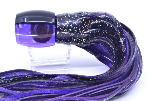 Moyes Lures Purple MOP Black Back Taxi Eyes Large Secret 12" 6.5oz Skirted Black/Purple