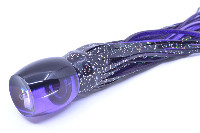 Moyes Lures Purple MOP Black Back Taxi Eyes Large Secret 12" 6.5oz Skirted Black/Purple