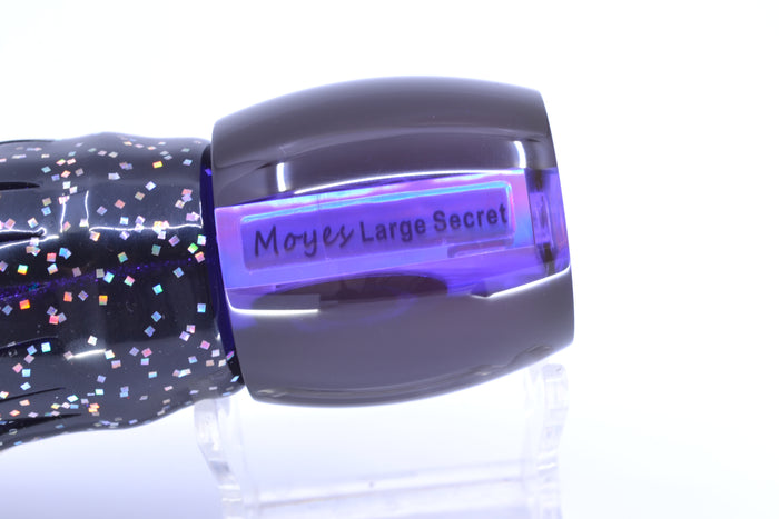 Moyes Lures Purple MOP Black Back Taxi Eyes Large Secret 12" 6.5oz Skirted Black/Purple