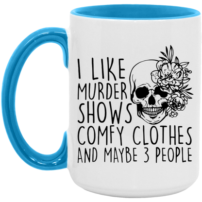 Murder Shows & Comfy Clothes ceramic coffee mug, product photo 3