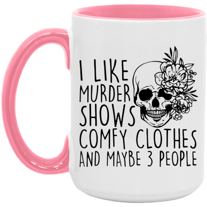 Murder Shows & Comfy Clothes ceramic coffee mug, product photo 5