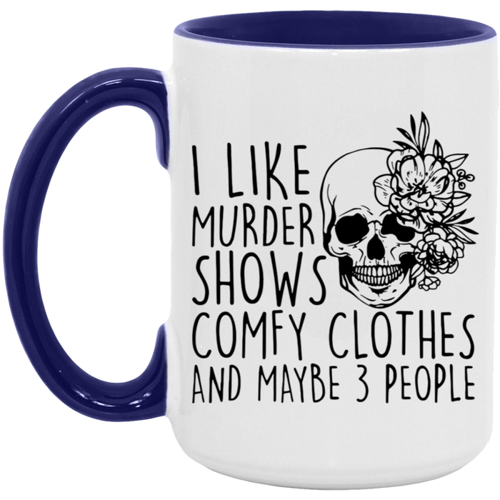 Murder Shows & Comfy Clothes ceramic coffee mug, product photo 7