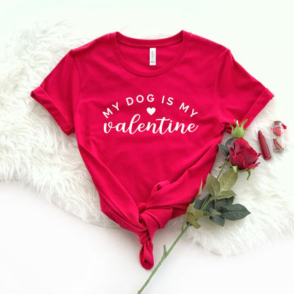 My Dog Is My Valentine graphic t-shirt, product photo 2