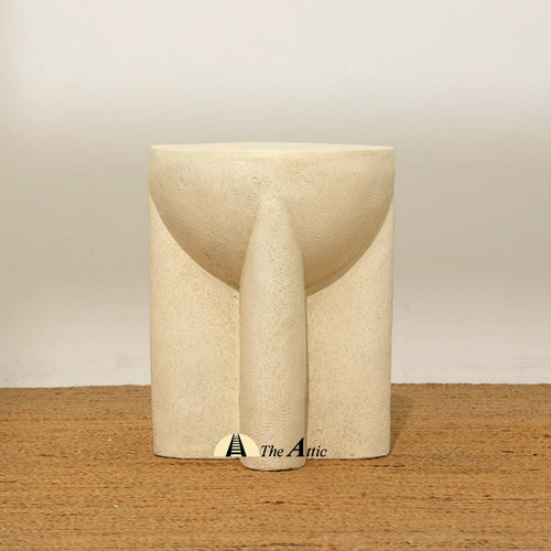 Naga Side Table, Antique White End Table - The Attic Dubai