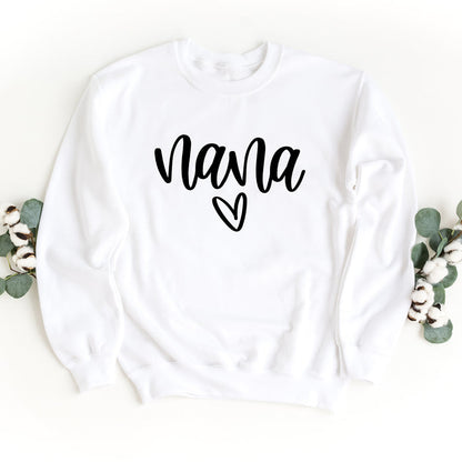 Nana Heart crewneck sweatshirt, product photo 2