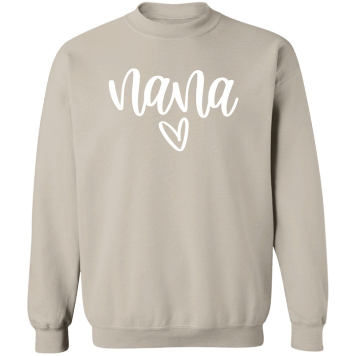 Nana Heart crewneck sweatshirt in Sand