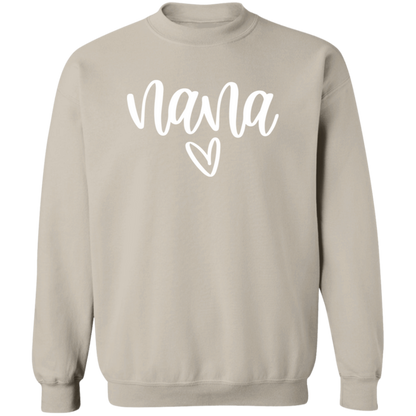 Nana Heart crewneck sweatshirt in Sand