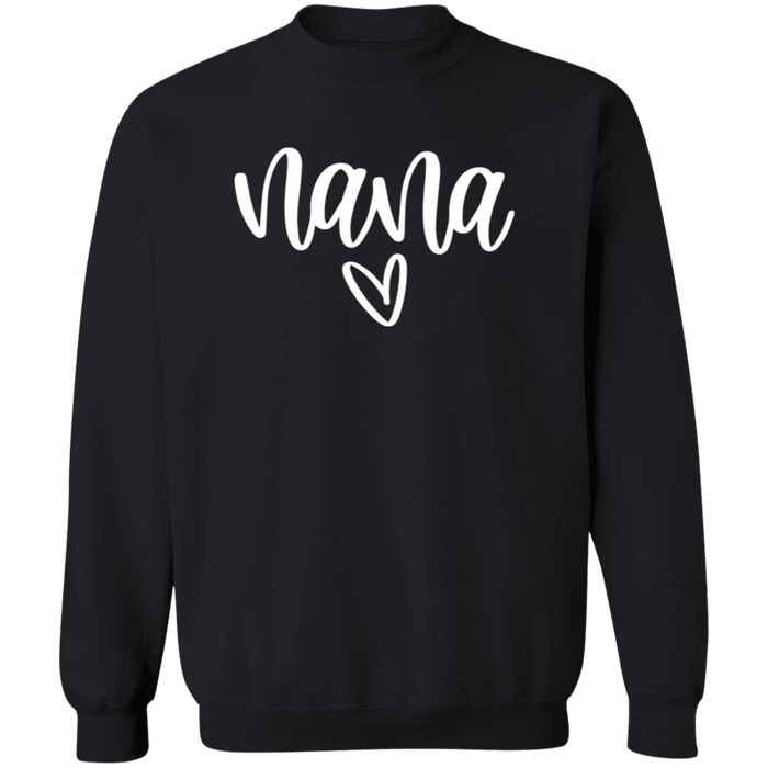 Nana Heart crewneck sweatshirt in Black