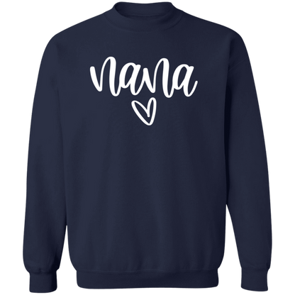 Nana Heart crewneck sweatshirt in Navy
