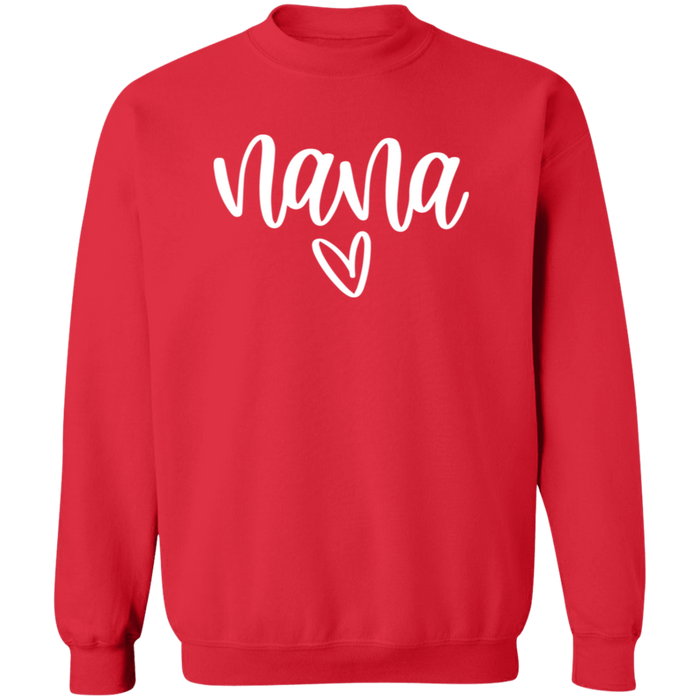 Nana Heart crewneck sweatshirt in Red