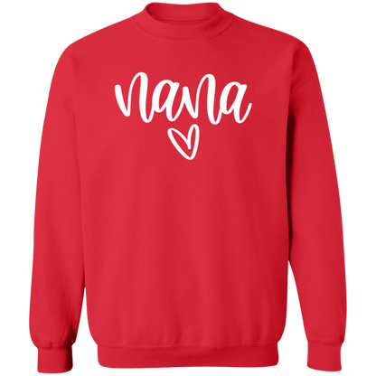 Nana Heart crewneck sweatshirt in Red