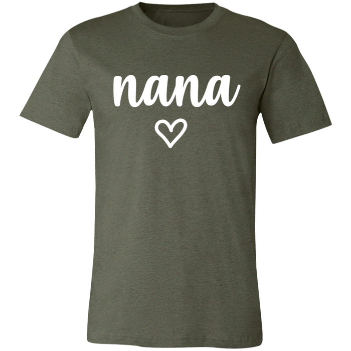 Nana graphic t-shirt in Heather Military Green