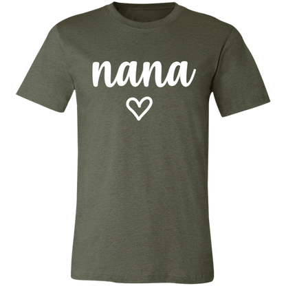 Nana graphic t-shirt in Heather Military Green