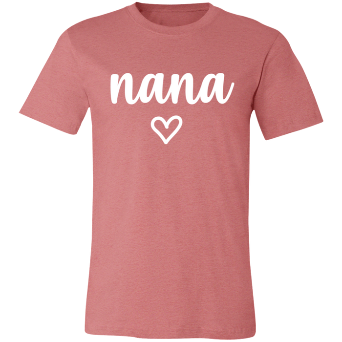 Nana graphic t-shirt in Heather Mauve