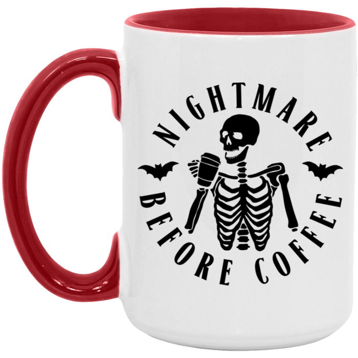 Nightmare Before Coffee ceramic coffee mug, product photo 2