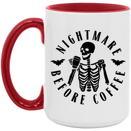 Nightmare Before Coffee ceramic coffee mug, product photo 2