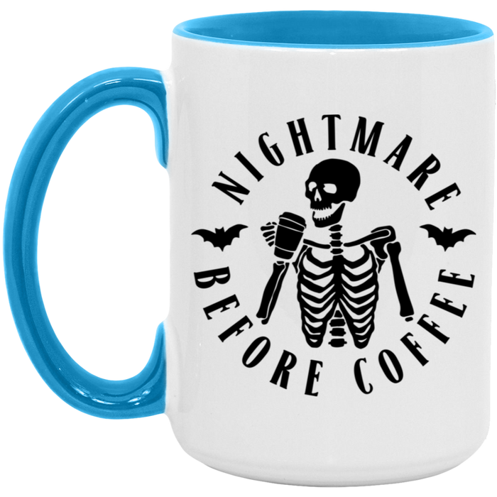 Nightmare Before Coffee ceramic coffee mug, product photo 3