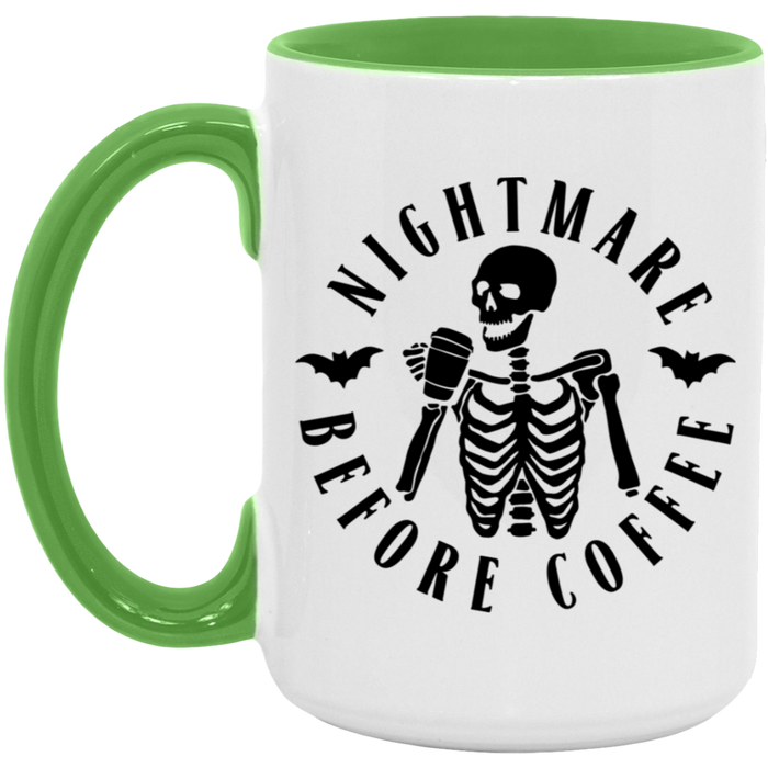 Nightmare Before Coffee ceramic coffee mug, product photo 4