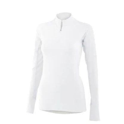 Noble Outfitters Ashley Performance Shirt - Long Sleeve - White - Extra Small