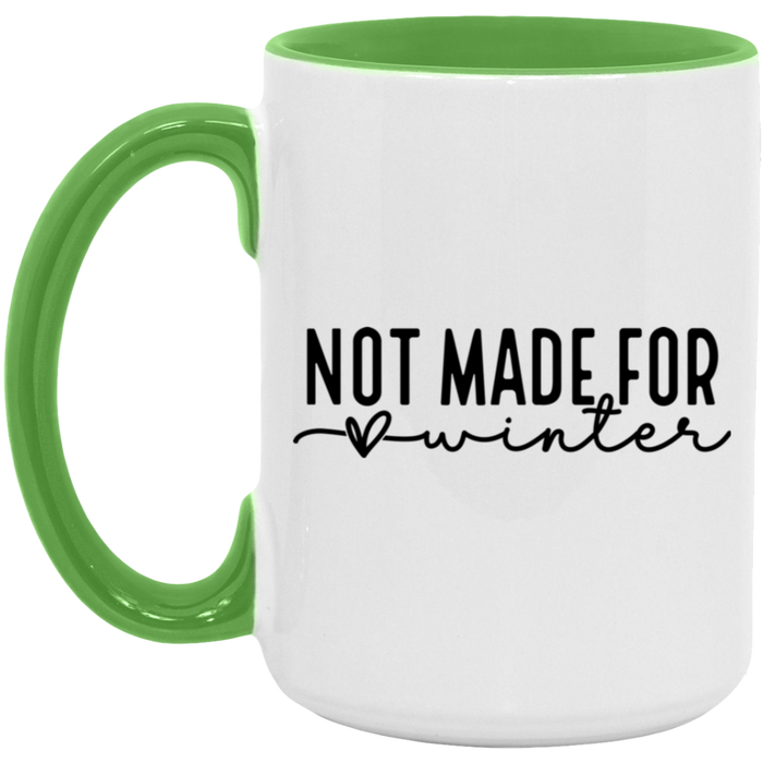 Not Made For Winter ceramic coffee mug, product photo 3