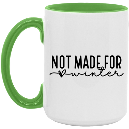 Not Made For Winter ceramic coffee mug, product photo 3