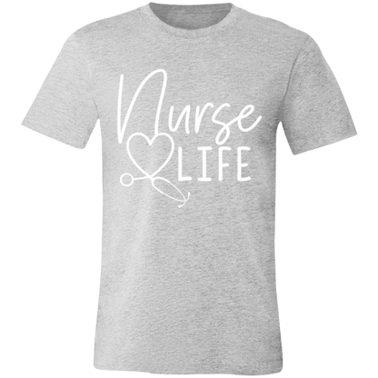 Nurse Life graphic t-shirt in Athletic Heather