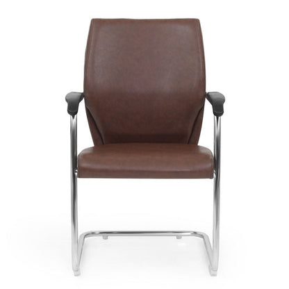 Office Chair with Faux Leather Finish – Ergonomic & Professional Look