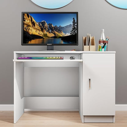 Compact study workstation with smart layout