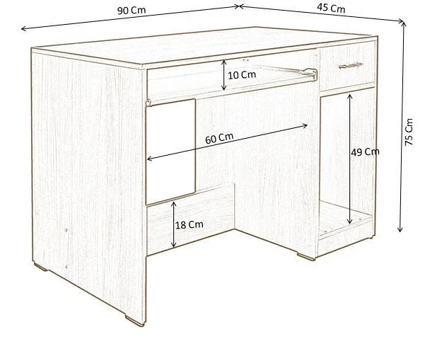 computer table office table study desk wooden table