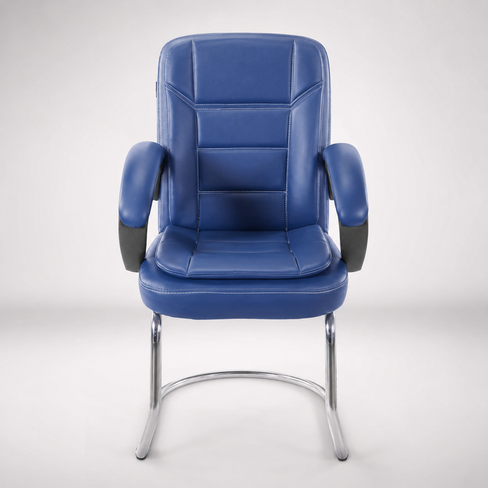 Office Visitor Chair with High-Quality Leatherette Upholstery and Durable Frame