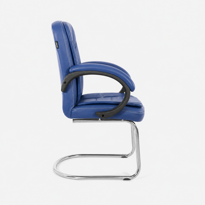 Office Visitor Chair with High-Quality Leatherette Upholstery and Durable Frame