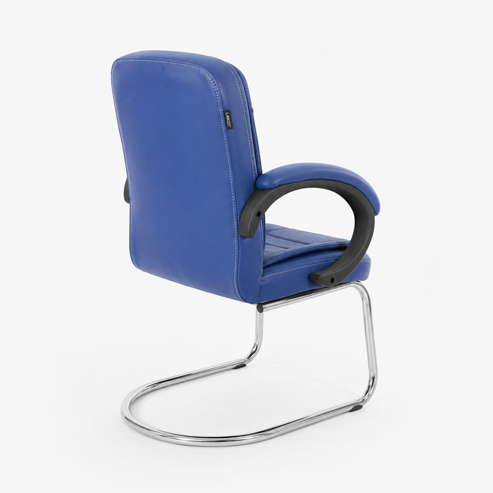Office Visitor Chair with High-Quality Leatherette Upholstery and Durable Frame