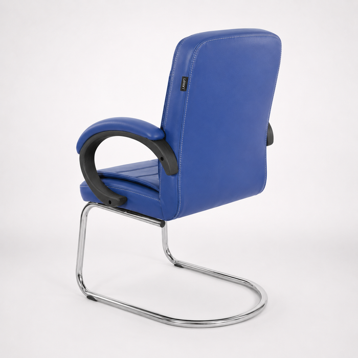 Office Visitor Chair with High-Quality Leatherette Upholstery and Durable Frame