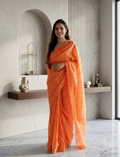 Orange Saree